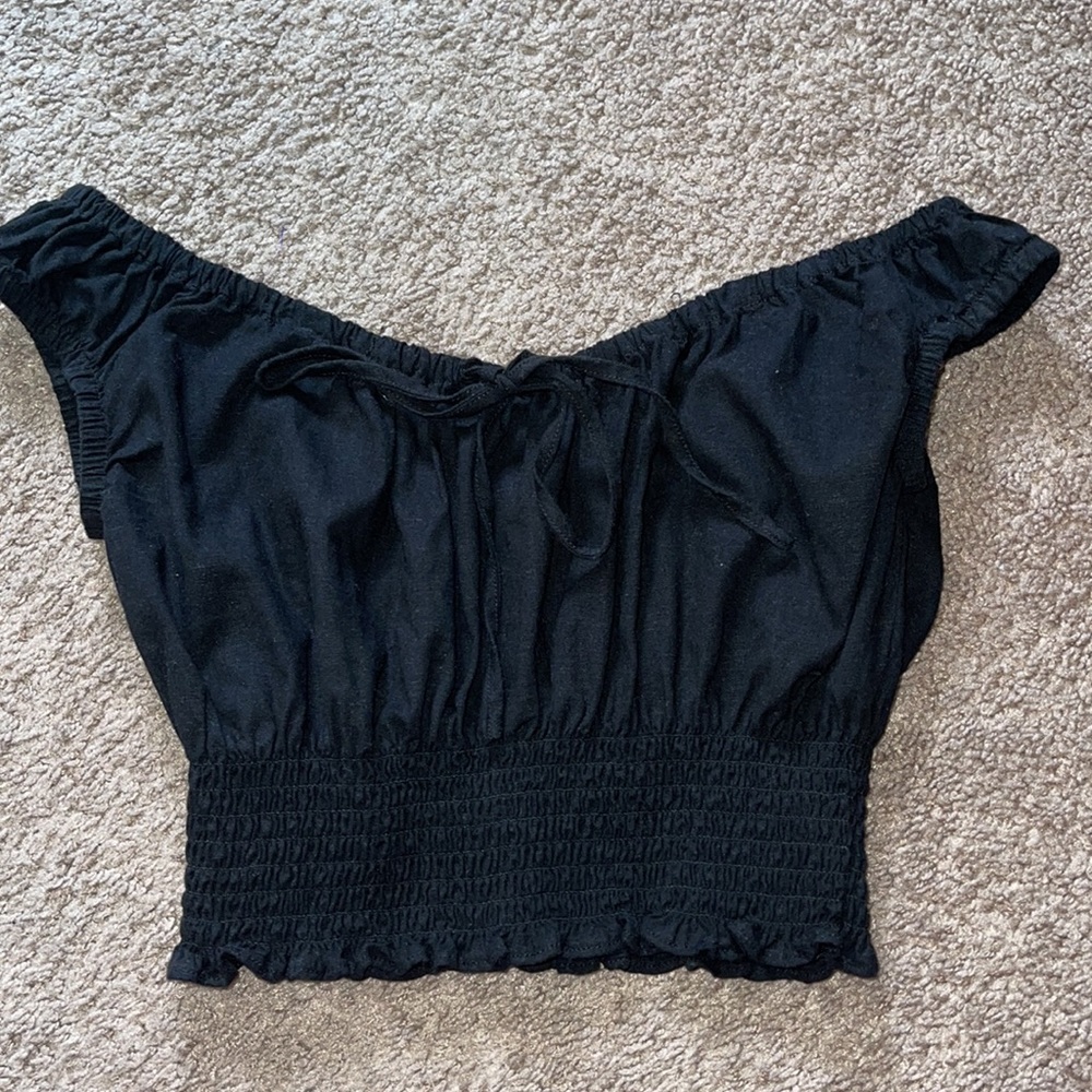 Off-Shoulder Crop Top